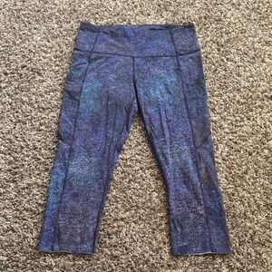 lululemon athletica Blue and Purple Leggings